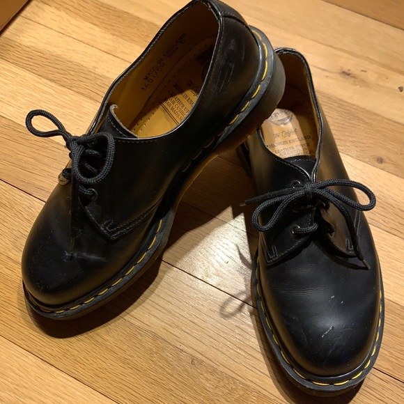 Dr. Martens Shoes - Dr. Martens 1461 Smooth Leather Black Shoes
